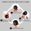 YAODHAOD 3 Digit Combination Padlock Locks, 2 Pieces Cable Luggage