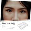 minkissy Stainless Steel Eyebrow Stencil for Microblading Easy Shaping Drawing