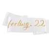 "I'm Feeling 22" Sash - 22nd Birthday Sash 22 Birthday