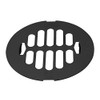 Westbrass 4-1/4" OD Snap-in Shower Drain Strainer, Matte Black, D3198-62