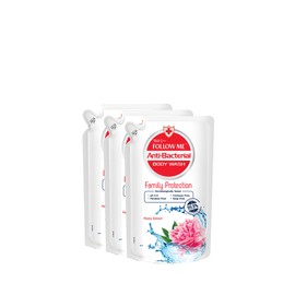 FOLLOW ME [TRIPLE PACK] Follow Me Anti-Bacterial Body Wash Refill Pack 850ml (Family Protection)