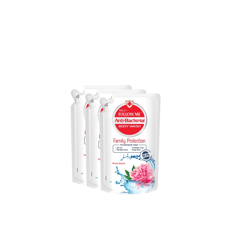 FOLLOW ME [TRIPLE PACK] Follow Me Anti-Bacterial Body Wash Refill
