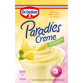 Dr.Oetker Paradies Creme Zitronen Geschmack - 1 x 72 g