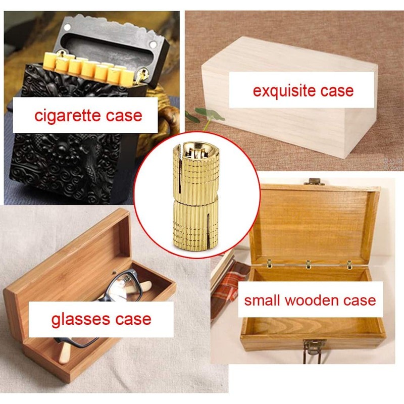 BE-TOOL Hinge, 12mm Brass Invisible Hinge Pure Copper Hidden Concealed