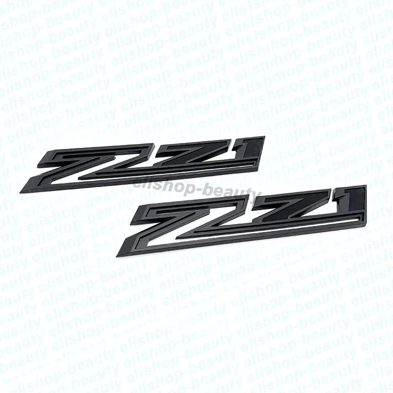 General Motors 2019-2023 Matte Black Silverado LT Z71 Emblem Nameplate