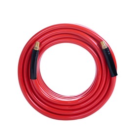 CRAFTSMAN 3/8-in x 50-ft PVC Air Hose, 300 PSI, Lightweight, Kink-Resistant with Bend Restrictors, Non-Marring