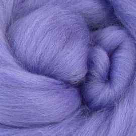 Merino Wool Roving | Premium Combed Wool Top | 22 Micron, Perfect for Felting Projects, Spinning, Wall Hangings and Tapestry (Hyacinth)