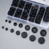 Rubber Cable Grommet, 200 Pieces Rubber Grommet Cable Gland Set,