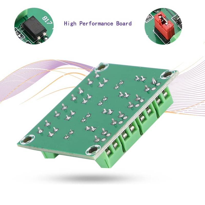 Zopsc 3.3V/5V to 3.6V/24V 4 Channel Voltage Converter Optocoupler Isolated