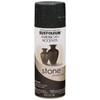 Rust-Oleum 7991830 Stone Creations Spray, 12 oz, Black Granite