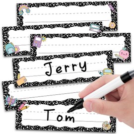 AmazingSpark 72 Pcs Name Tags for Classroom Desks in 6 Styles 9 x 3 inches Desk Nameplates for Classroom Student Name Tag Labels for Kindergarten Preschool Organization and Decor
