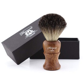 Haryali London Shaving Brush, 100 % pure badger hair bristles, rose wood handle