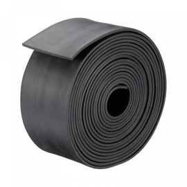 sourcing map Neoprene Rubber Sheet Rolls 3mm(T) x60mm(W) x2m(L), Solid Rubber Strips for DIY Gasket, Sealing Padding, Reduce Vibration Mat