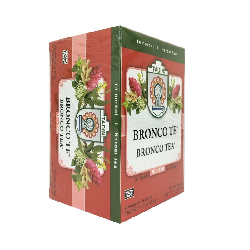 Tadin Bronco Te Herbal Tea, Made in USA 24 Bags