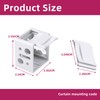 Amazleer 2PCS Blind Brackets, Venetian Blind Brackets for Top Fix,