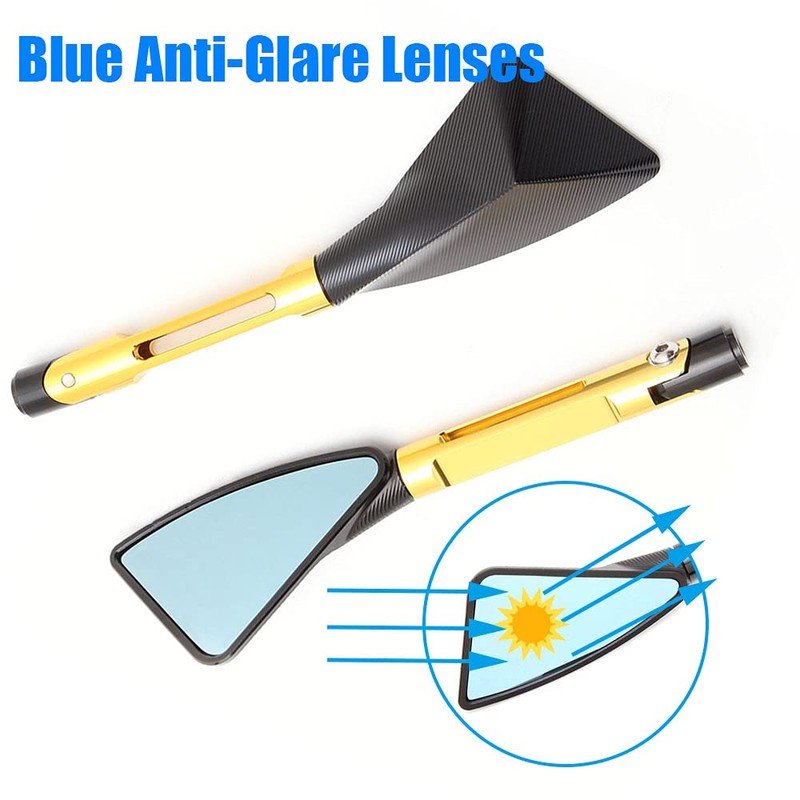JMTBNO Universal M8 M10 Motorcycle Rear View Mirrors Handle bar