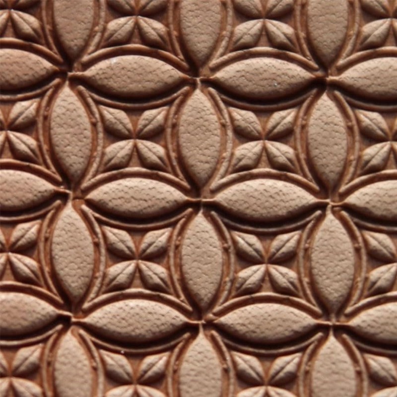 Leather Stamping Tool Hollow Box Geometric Stamp of Wheat Pattern