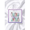 Sage Blooming Handmade Nail Tips - Long Stiletto / 세이지
