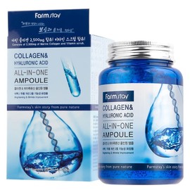 Farmstay Collagen & Hyaluronic Acid All-in-One Ampoule 250ml / 팜스테이 콜라겐 앤 히아루론산 올인원 앰플 250ml