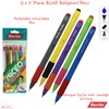 rorito 5 x 0.7mm Tip Niceo BLUE Retractable Ballpoint Pens