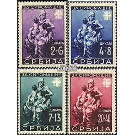 Serbia (German.cast.2.world.) 82-85 (complete.issue.) unmounted mint/never hinged ** MNH 1942 Welfare (Stamps for collectors)