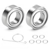 MARVELURE Fishing Reel Knob Accessory Kit 2Pcs Pre-Lubricated Miniature Stainless