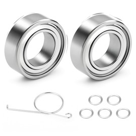 MARVELURE Fishing Reel Knob Accessory Kit 2Pcs Pre-Lubricated Miniature Stainless Steel Ball Bearings Shielded on Both Sides for Shimano, Daiwa and Penn Reels (DDL-850ZZ 5 * 8 * 2.5 mm)