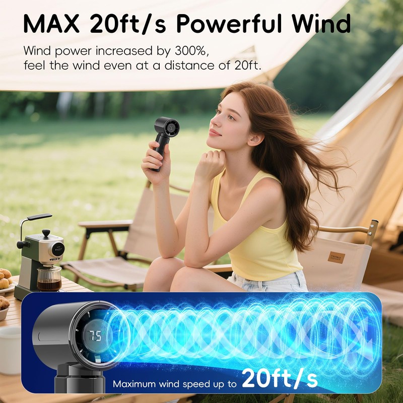 HandFan 4000mAh Mini Hand Fan(Black)