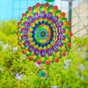 Wind Spinner 12-inch 3D Stainless Steel for Garden Decor, Park