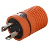 AC WORKS L14-30P 30Amp 4-Prong Locking Plug to NEMA 6-20R