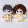 niannyyhouse 10cm Plush Doll Clothes Shirts Pants Pattern Pajama Outfit
