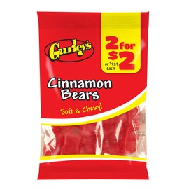 Gurley's Cinnamon Bears, Spicy-Sweet Chewy Gummy Bears (Pack of 12)