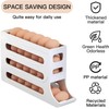 30 Eggs Egg Holder for Fridge,4 Tiers Egg Container,Auto-Rolling Organizer