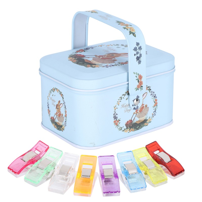 100Pcs Hemming Clips DIY Colorful Plastic Fabric Cloth Craft Clip