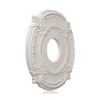 2 Pack White Home Lighting Ceiling Medallions Molded Plastic, 13"
