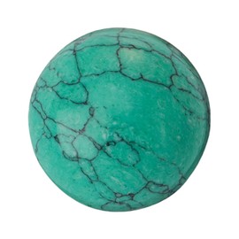 Quiges Interchangeable Mini Coin 12mm Natural Turquoise Stone