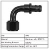ZHSYMX 6AN to 3/8 90 Degree Push Lock Hose Fitting