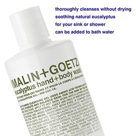Malin + Goetz Jabón de Mano y Cuerpo de Eucalipto - Gel de ducha hidratante y purificante - Gel de ducha para mujeres y hombres - 473 ml