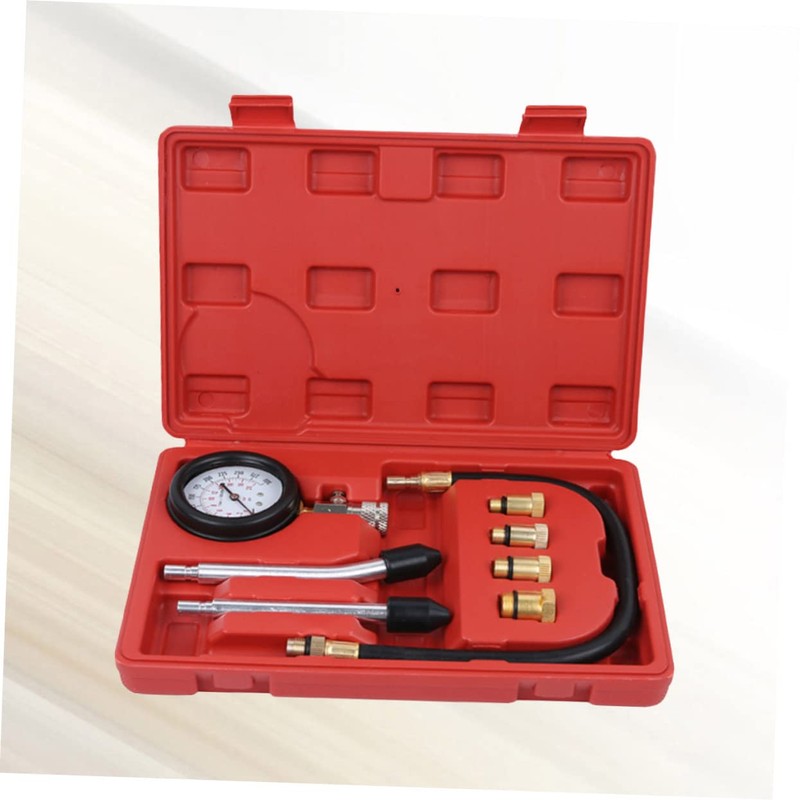 GRIRIW Universal Cylinder Pressure Gauge Car Motorcycle 0-300psi Compression Tester
