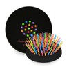 compact rainbow brush black