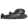 TRQ Front Right Rearward Inner Fender Liner Black Passenger Side