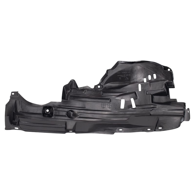 TRQ Front Right Rearward Inner Fender Liner Black Passenger Side