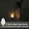 Snnalosses Night Light Bulbs 4 Watt - C7 Small Light