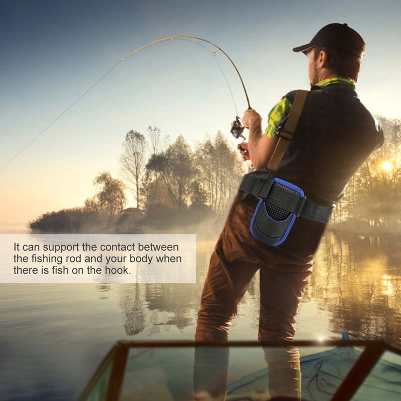 Lightweight Waist Fishing Rod Holder Oxford Fabric Belt Strap Angling