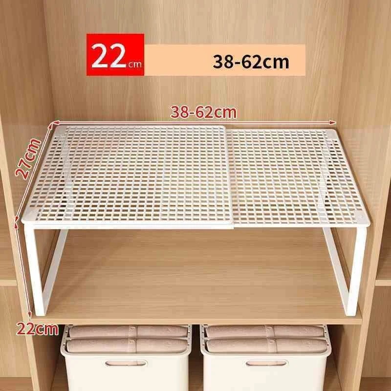Adjustable Wardrobe Shelf for Clothes & Shoes – Expandable Metal