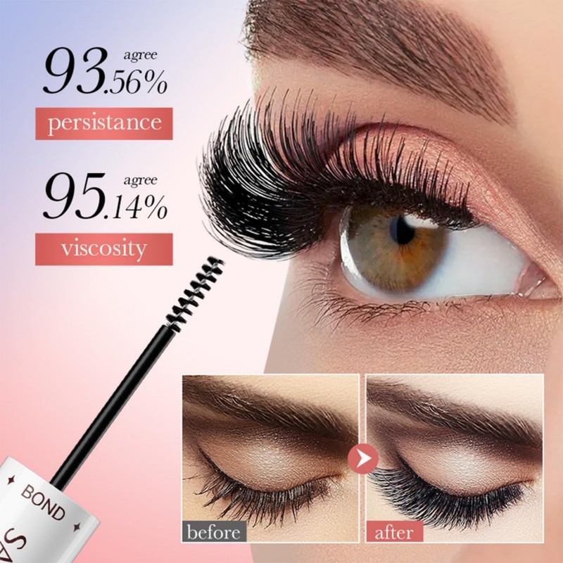 2 In 1 Bond And Seal Lash Glue, Waterproof Long