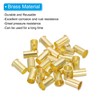 PATIKIL Brass Compression Insert, 25 Pcs 10mm OD x 8mm