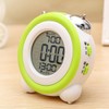 GRIRIW 1pc Double Mute Alarm Clock for Simple Stereo Design