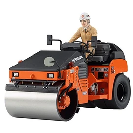 Hasegawa ZC50C-5 1/35 Construction Machine Series Hitachi Kenki Combined Vibration Roller, Plastic Model WM02