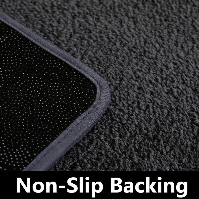 RTBQJ-AT Dark Grey Bath Mat Non Slip Extra Large Bath